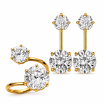 Combo Perfeito – Brincos + Anel Folheado a Ouro 18k Virginia