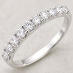 Anel Aparador Virginia 2 Folheado a Ouro 18k, Prata 925 e Diamante Cristal - Niquel - Cristal - 17