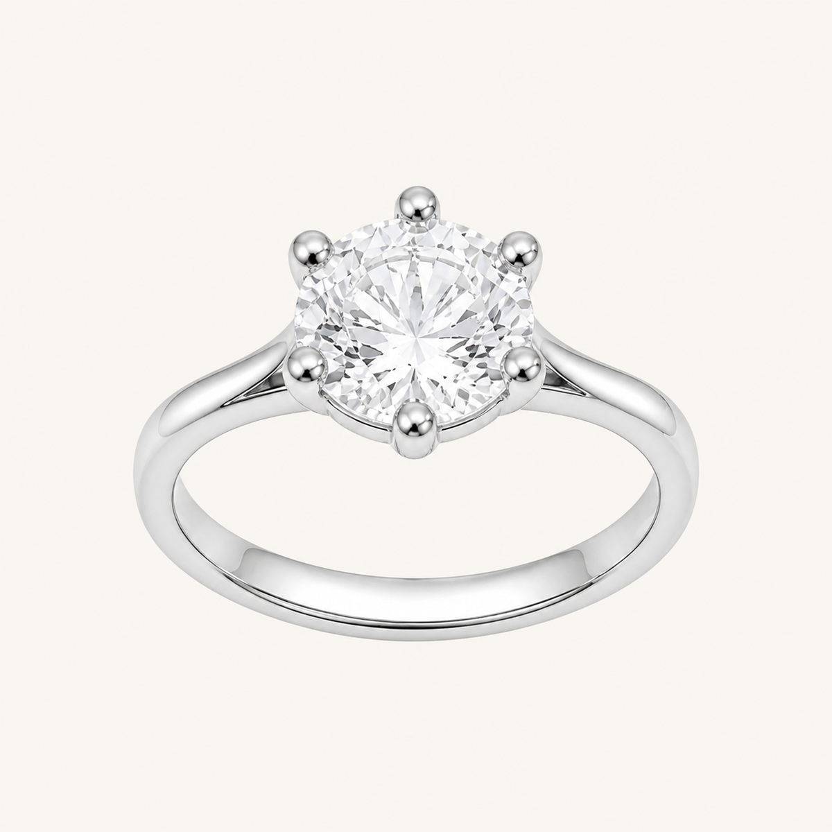 Anel Virginia Zircônia, Folheado a Ouro 18k, Prata 925 e Diamante - 8mm - Cristal