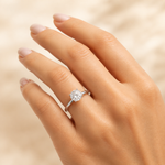 Anel Folheado a Ouro 18k e Prata Cristal M