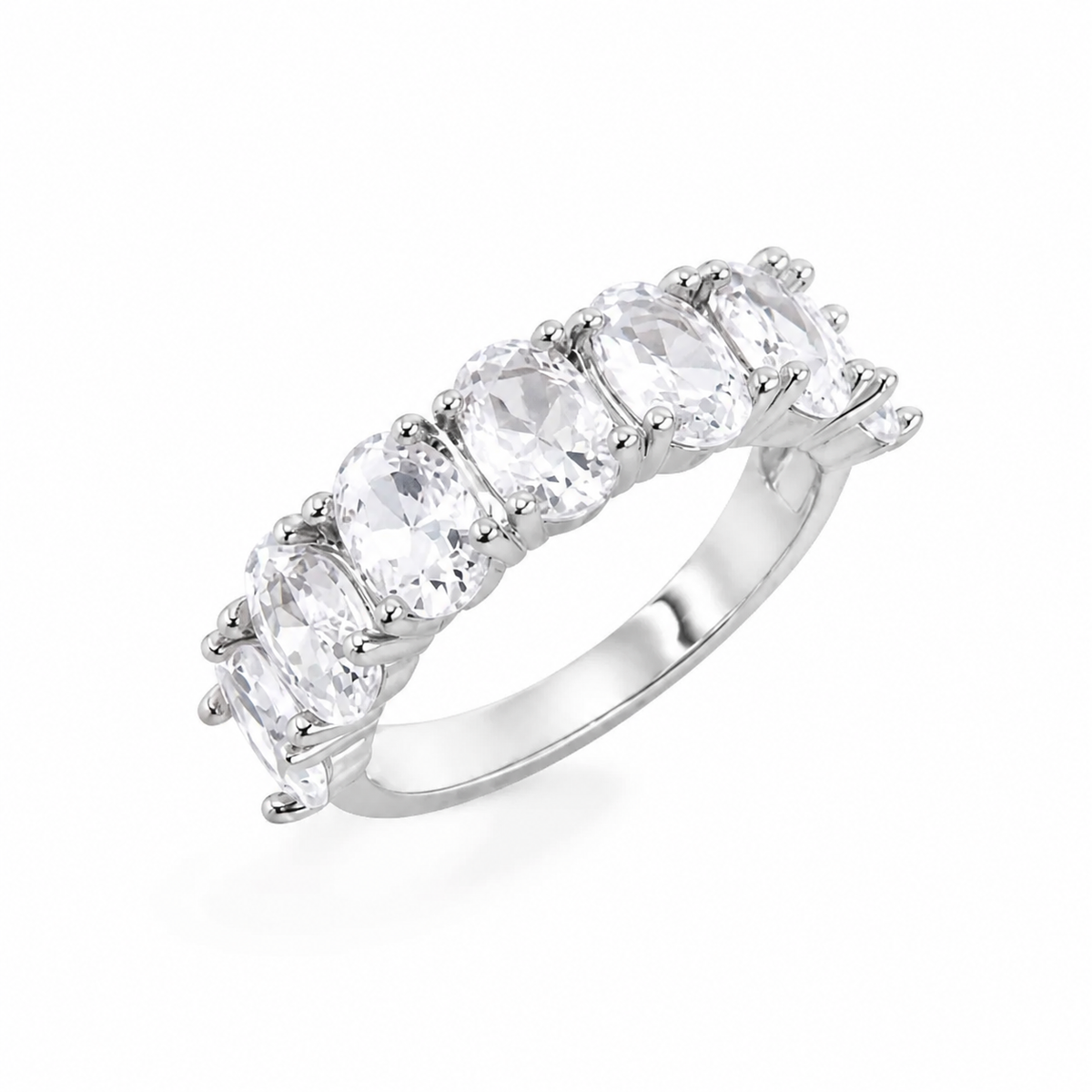 Anel Folheado a Ouro 18k e Prata Navete Oval