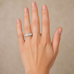 Anel Folheado a Ouro 18k e Prata Navete Oval