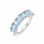 Anel Folheado a Ouro 18k e Prata Navete Oval