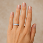 Anel Folheado a Ouro 18k e Prata Navete Oval