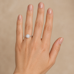 Anel Regulavel Folheado a Ouro 18k e Prata Flor de Cristal