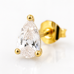 Trio de Brinco Folheado a Ouro 18k e Prata Gotas de Cristais