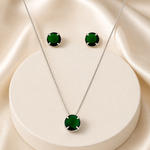 Conjunto Colar e Brinco Folheado a Ouro 18k e Prata Ponto de Luz