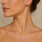 Conjunto Colar e Brinco Folheado a Ouro 18k e Prata Ponto de Luz