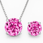 Conjunto Colar e Brinco Folheado a Ouro 18k e Prata Ponto de Luz