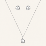 Conjunto Colar e Brinco Folheado Pérolas