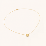 Colar Folheado a Ouro 18k Veneziana Pingente Coração