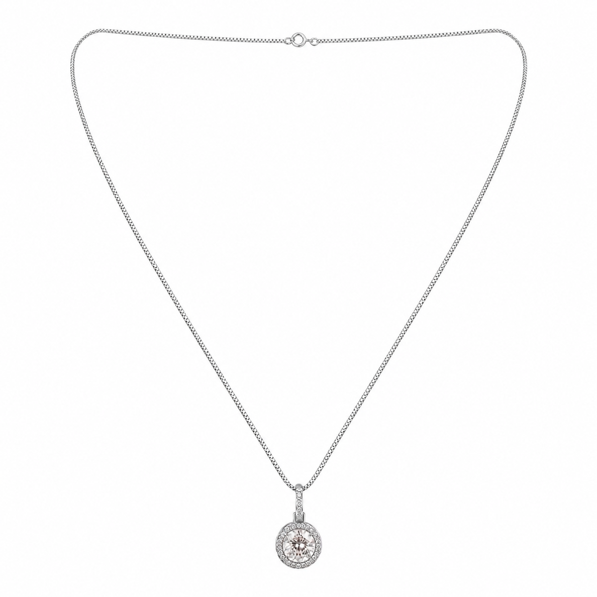Colar Folheado a Ouro 18k e Prata Circulo Cravejado P