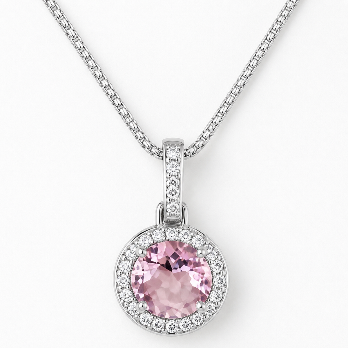 Colar Folheado a Ouro 18k e Prata Circulo Cravejado P