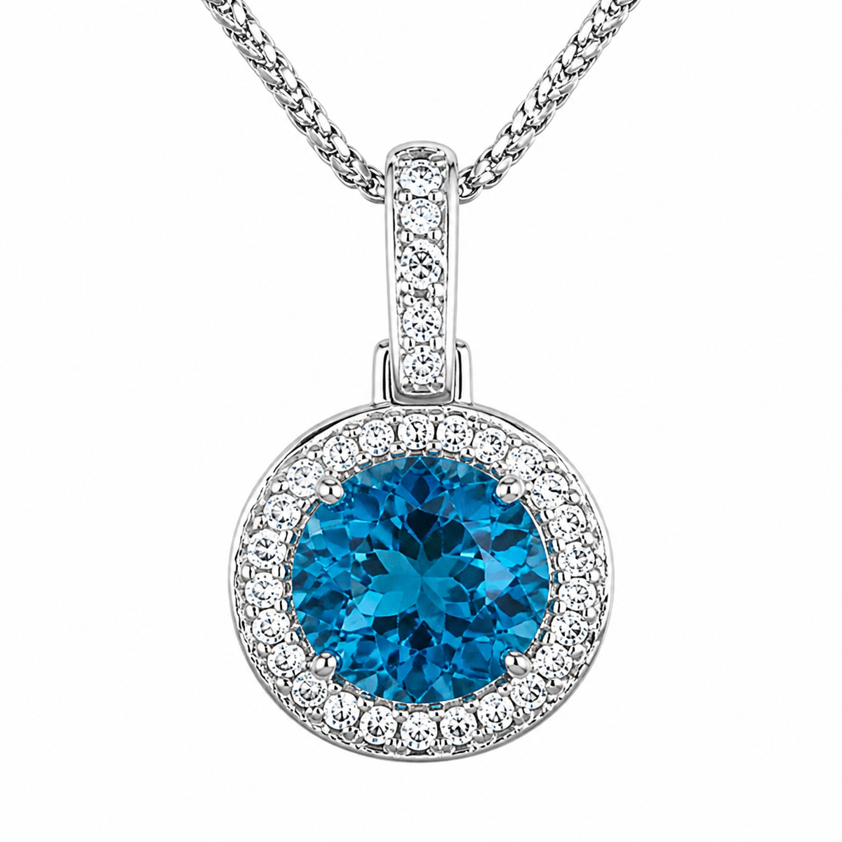 Colar Folheado a Ouro 18k e Prata Circulo Cravejado P