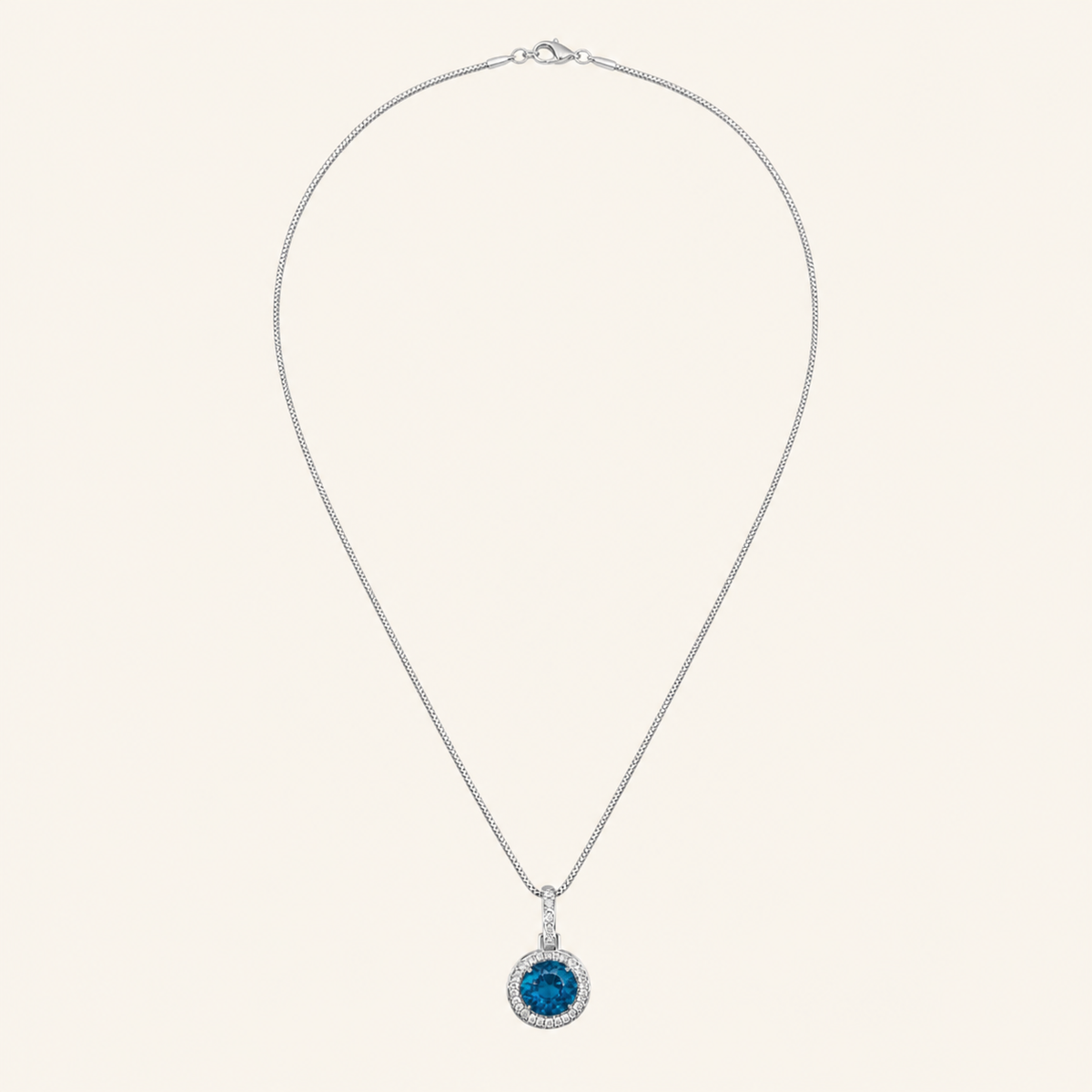 Colar Folheado a Ouro 18k e Prata Circulo Cravejado P