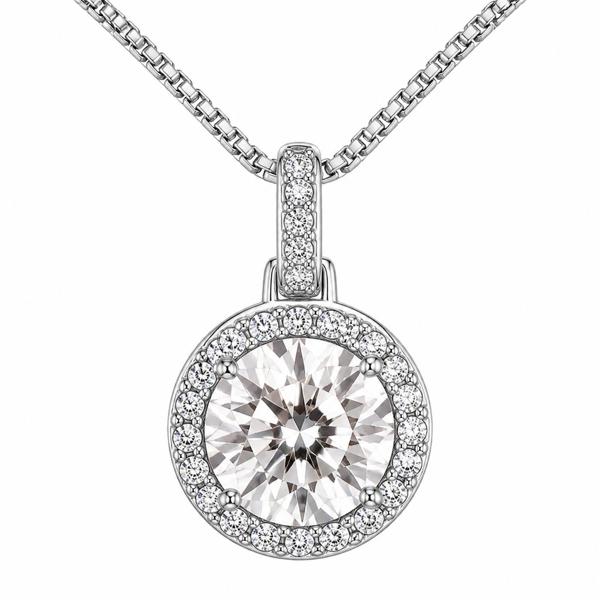 Colar Folheado a Ouro 18k e Prata Circulo Cravejado G