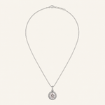 Colar Folheado a Ouro 18k e Prata Circulo Cravejado G