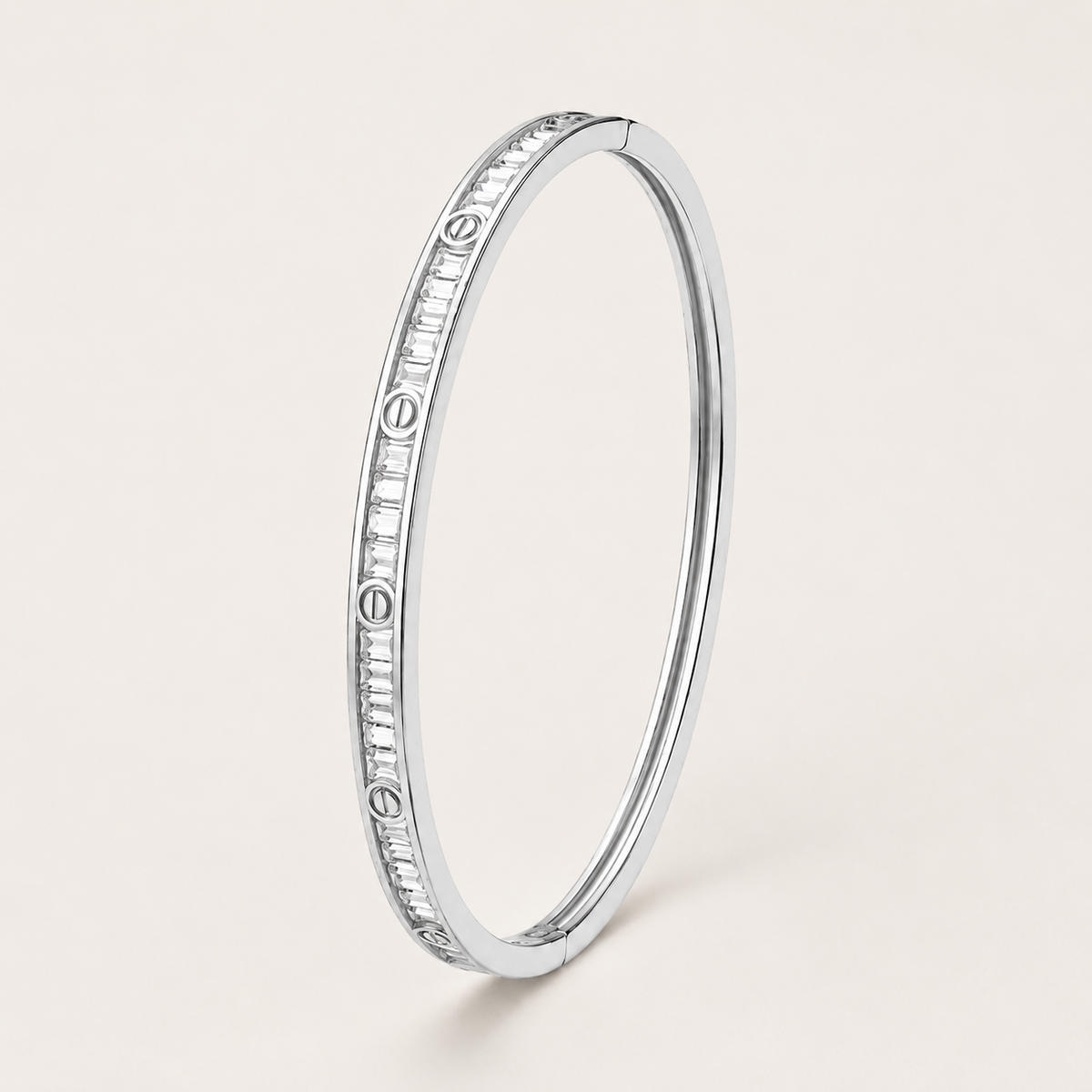 Bracelete Folheado a Ouro 18k e Prata Grandes Marcas Com Navete