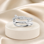 Piercing Folheado a Ouro 18k e Prata Fios Cravejados Cruzados