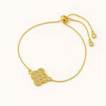 Pulseira Folheada a Ouro 18k Inspiração Vg Com Pontos de Luz
