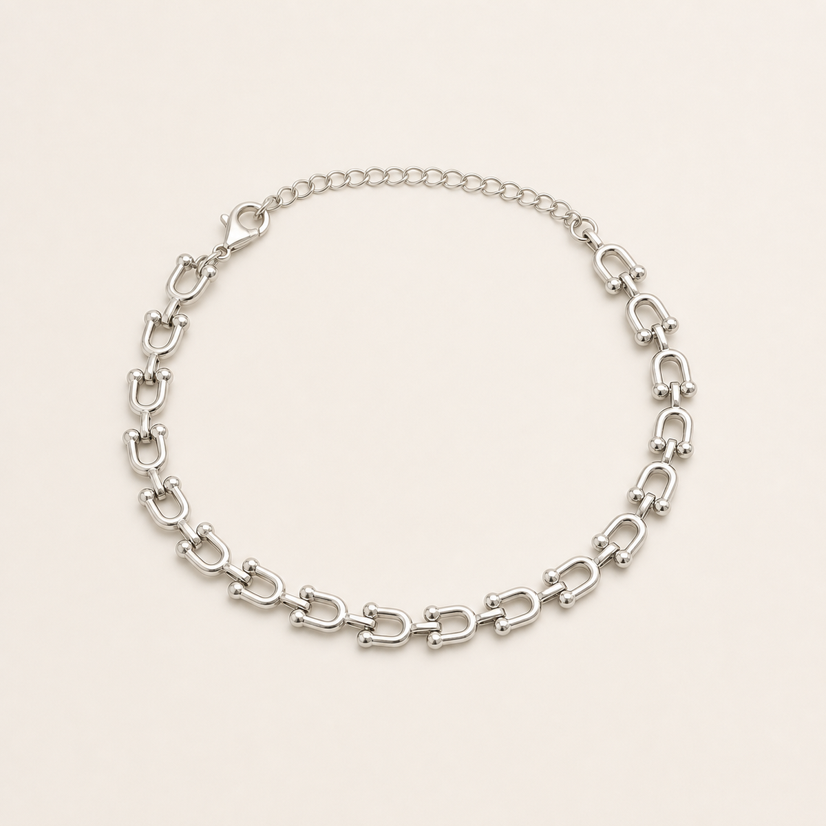 Pulseira Folheada a Prata 925 Elos Grandes Marcas