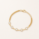 Pulseira Folheada a Ouro 18k Pontos de Luz