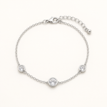 Pulseira Folheada a Prata 925 Pontos de Luz