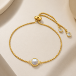 Pulseira Folheada Ponto de Luz