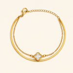 Pulseira Duplo Folheada a Ouro 18k Fita Laminada e Inspiração Virginia
