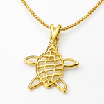 Colar Folheado a Ouro 18K Pingente Tartaruga