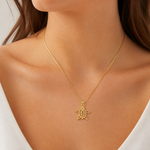 Colar Folheado a Ouro 18K Pingente Tartaruga