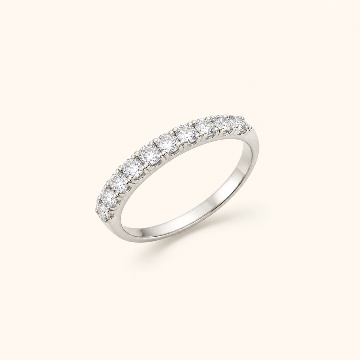 Anel Aparador Virginia 2 Folheado a Ouro 18k, Prata 925 e Diamante Cristal - Niquel - Cristal - 17