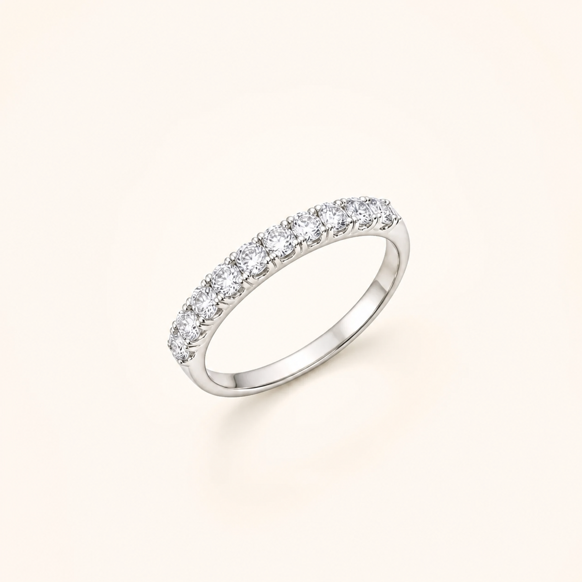 Anel Aparador Virginia 2 Folheado a Ouro 18k, Prata 925 e Diamante Cristal - Niquel - Cristal - 17