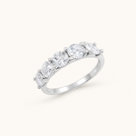Anel Aparador 5 Pontas Folheado a Ouro 18k, Prata 925 e Diamante Cristal