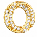 Brinco Folheado a Ouro 18k e Prata Circulo Moderno Cravejado