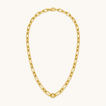 Colar Folheado a Ouro 18k Elos Longos Lisos