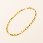 Colar Folheado a Ouro 18k Elos Longos Lisos