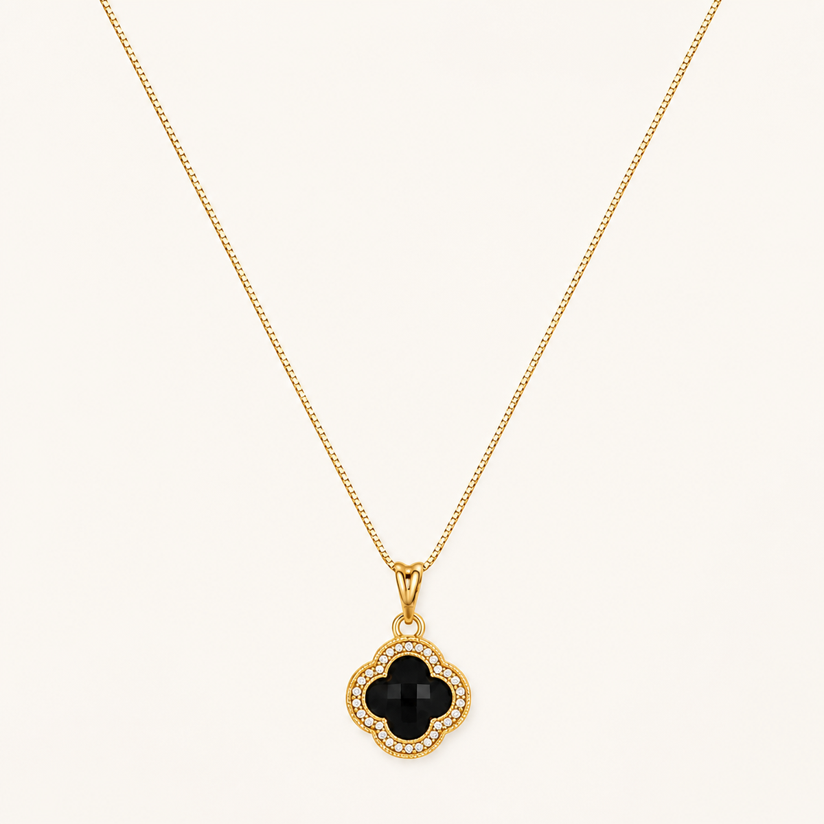 Colar Folheado a Ouro 18k Inspiração Vg. Com Zircônias
