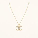 Colar Folheado a Ouro 18k Veneziana Alta Joalheria Cravejado