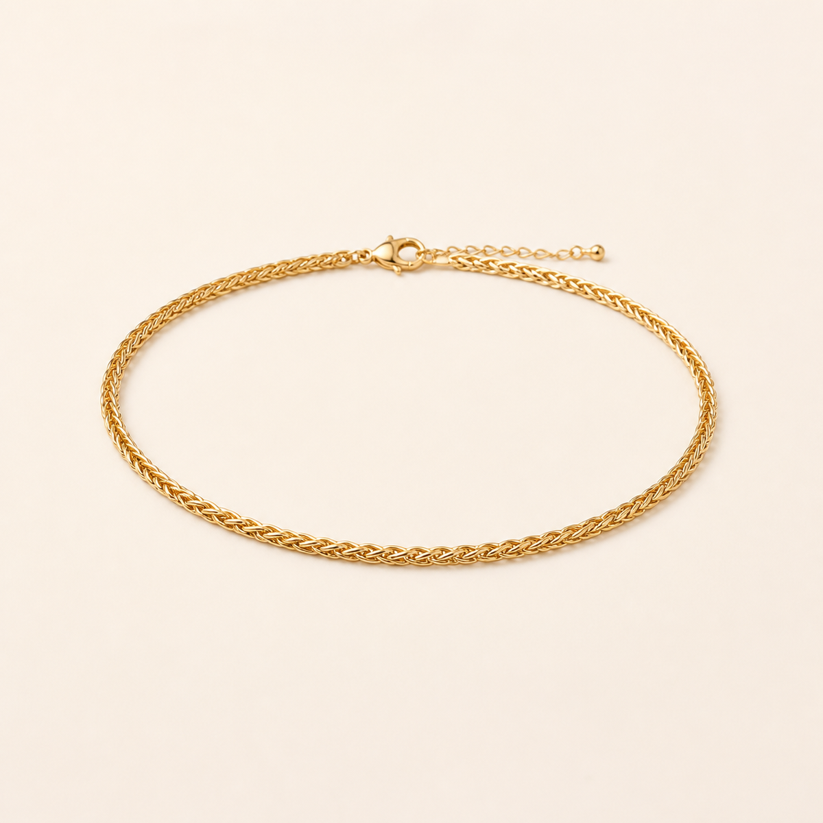 Choker Folheado a Ouro 18k Cordão Baiano P