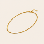 Choker Folheado a Ouro 18k Cordão Baiano P