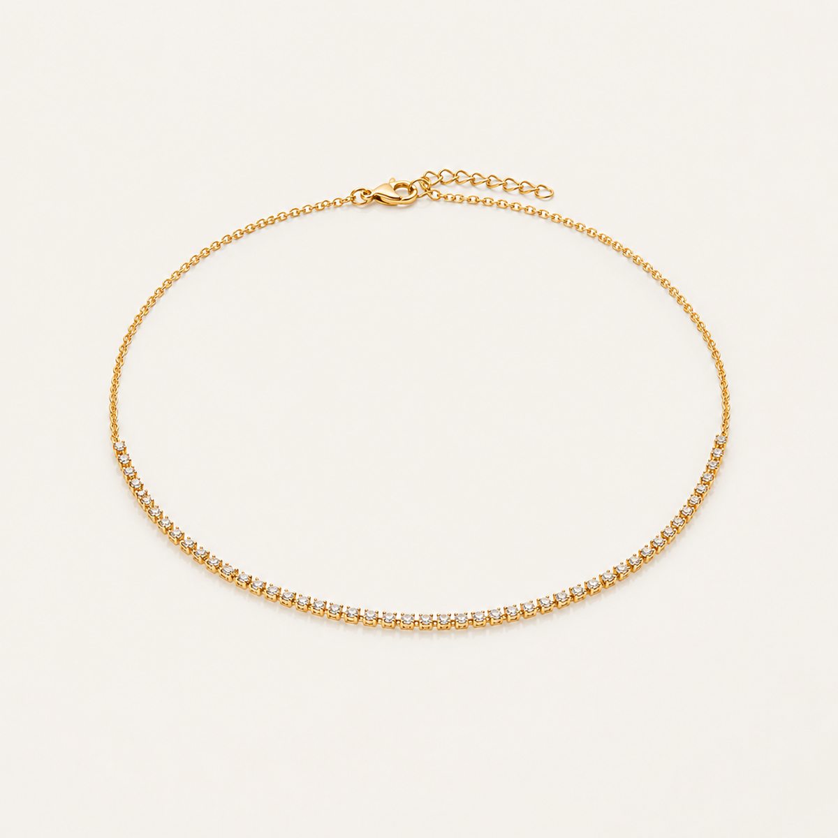 Choker Folheado a Ouro 18k Cristais