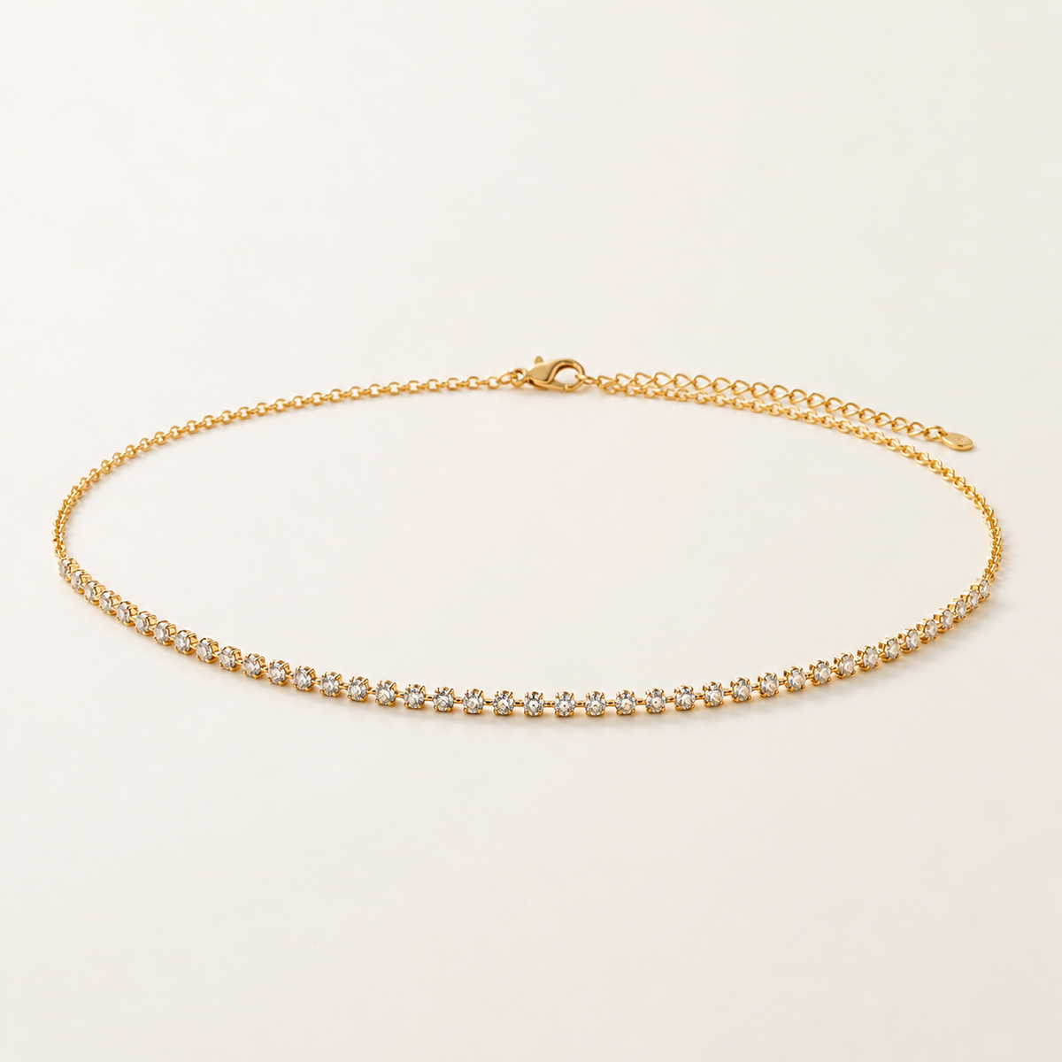 Choker Folheado a Ouro 18k Cristais