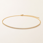 Choker Folheado a Ouro 18k Cristais