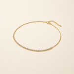 Choker Folheado a Ouro 18k Cristais