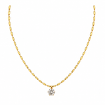 Choker Folheado Mini Tubos e Ponto de Luz