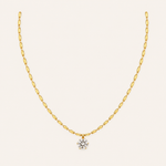 Choker Folheado Mini Tubos e Ponto de Luz