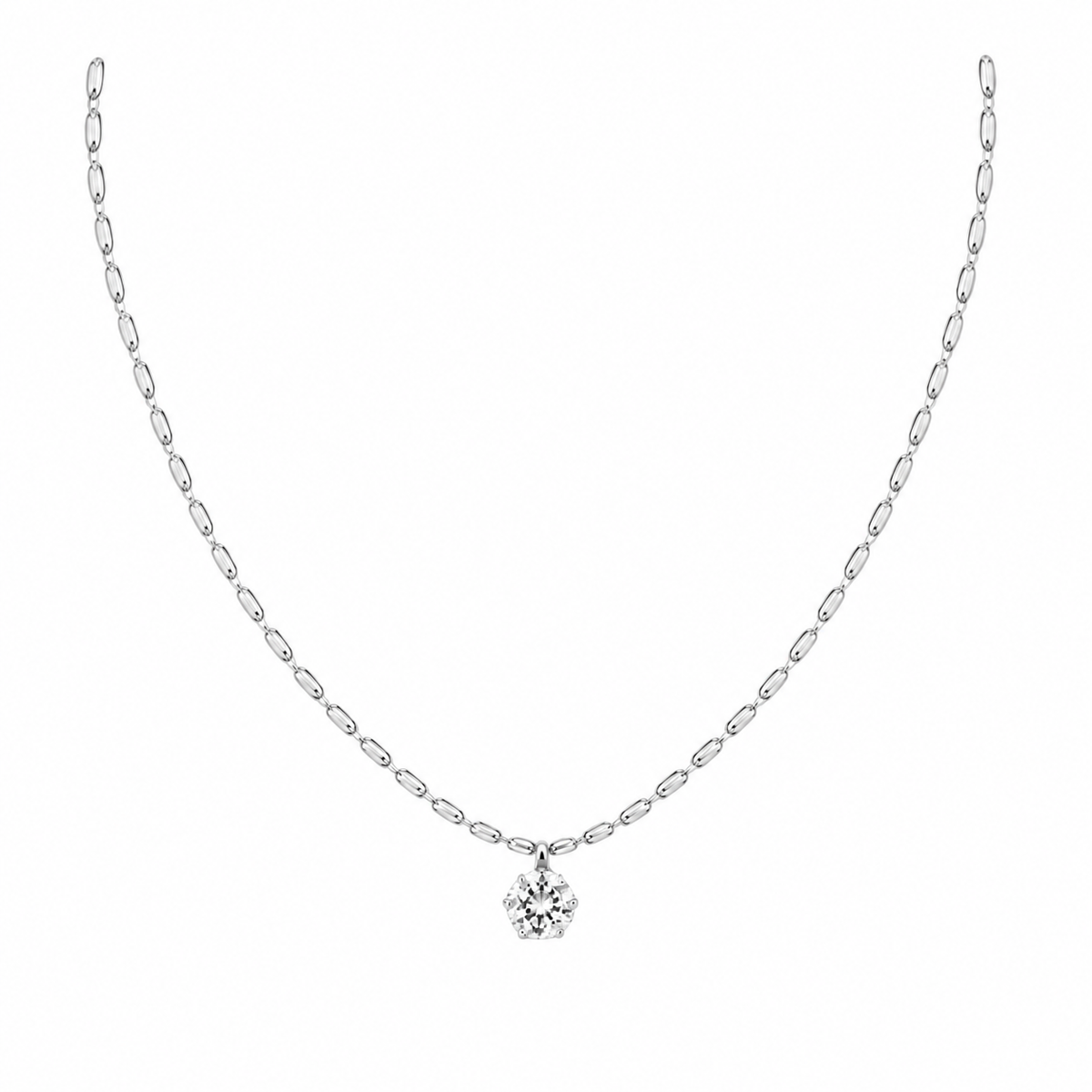 Choker Folheado Mini Tubos e Ponto de Luz