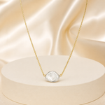 Choker Folheado a Ouro 18k Pérola Martelada