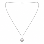 Colar Folheado a Ouro 18k e Prata Circulo Cravejado P